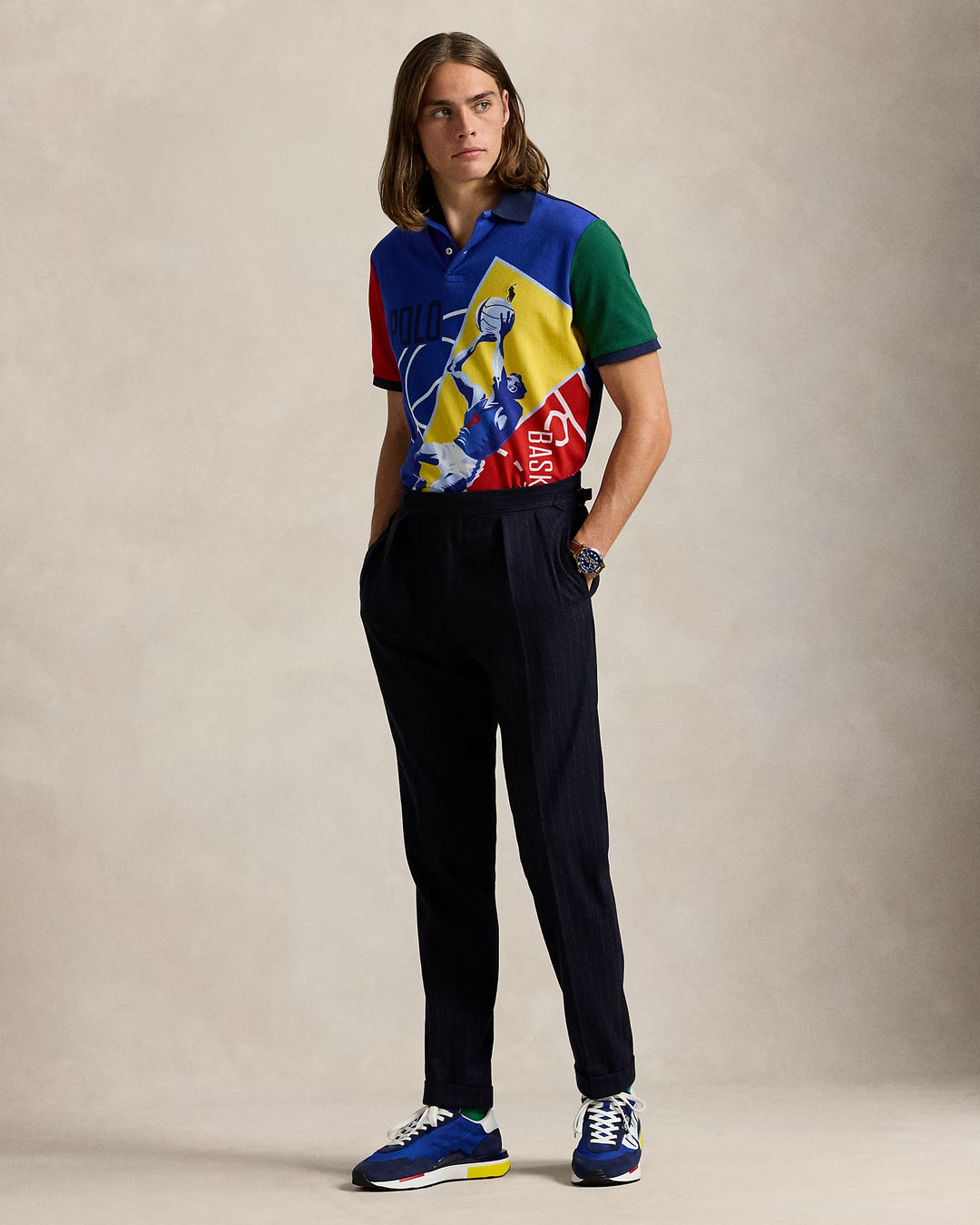 Ralph Lauren Classic Fit Basketball Mesh Polo Shirt