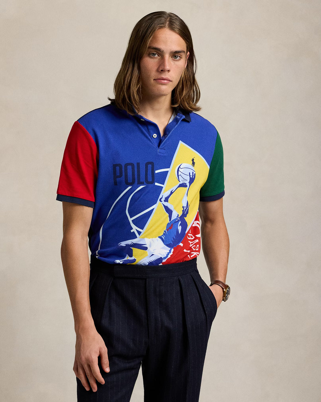 Ralph Lauren Classic Fit Basketball Mesh Polo Shirt