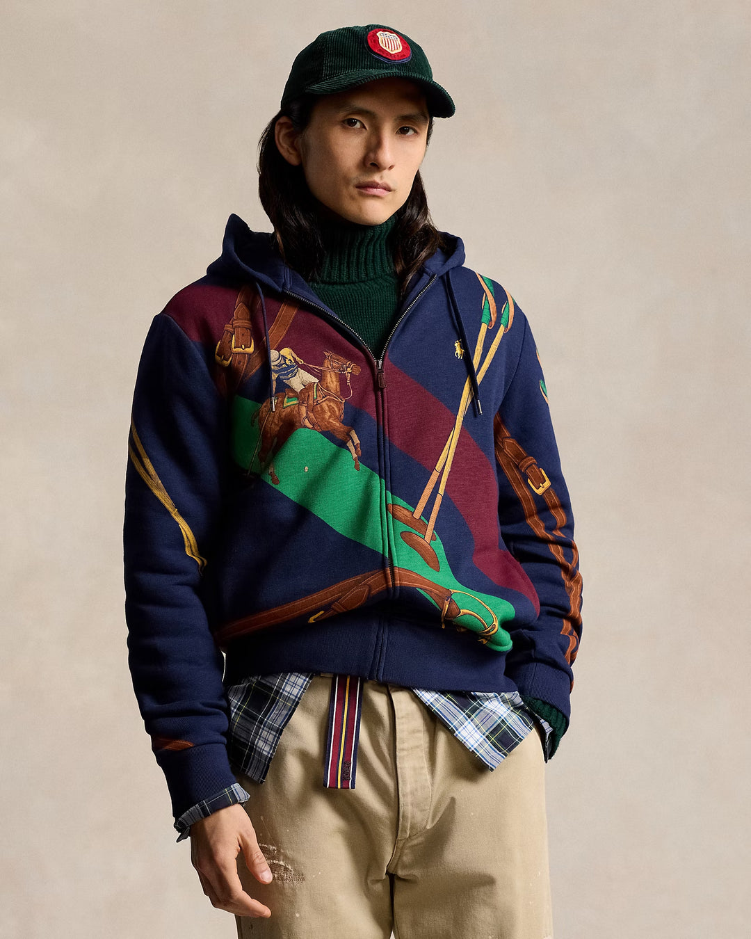Ralph Lauren Equestrian Fleece Full-Zip Hoodie