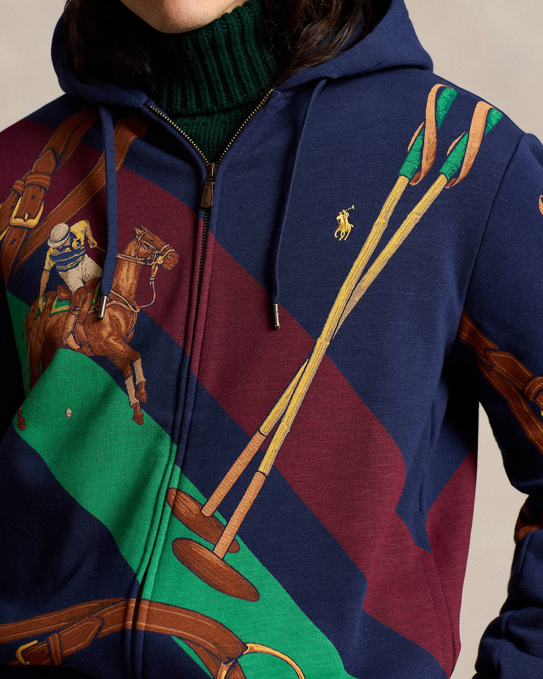 Ralph Lauren Equestrian Fleece Full-Zip Hoodie