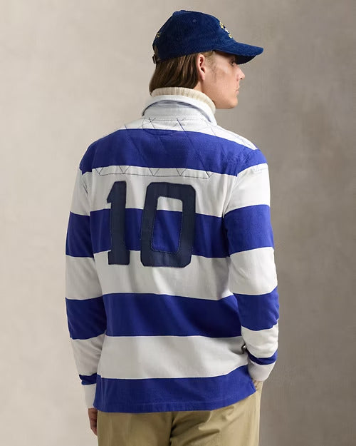 Ralph Lauren Classic Fit Striped Jersey Rugby Shirt