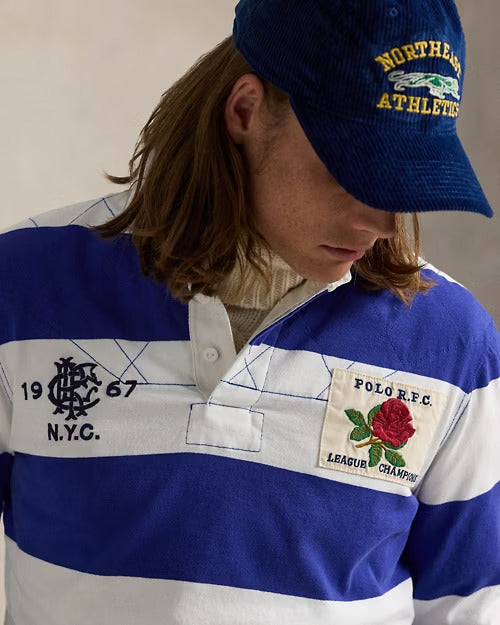 Ralph Lauren Classic Fit Striped Jersey Rugby Shirt