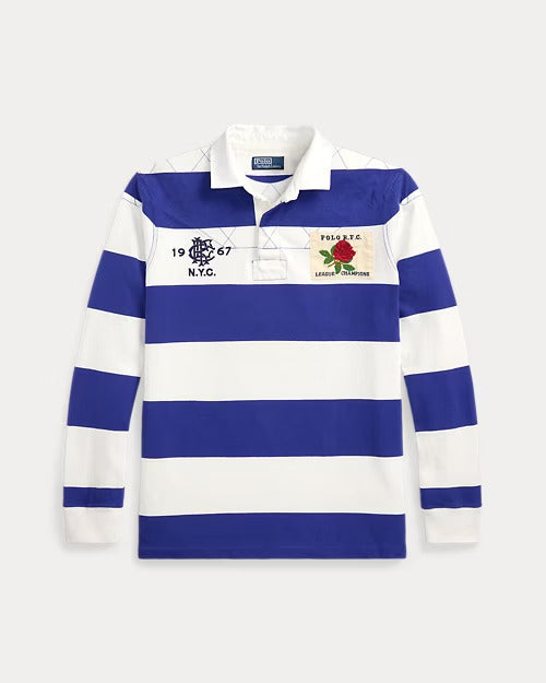 Ralph Lauren Classic Fit Striped Jersey Rugby Shirt