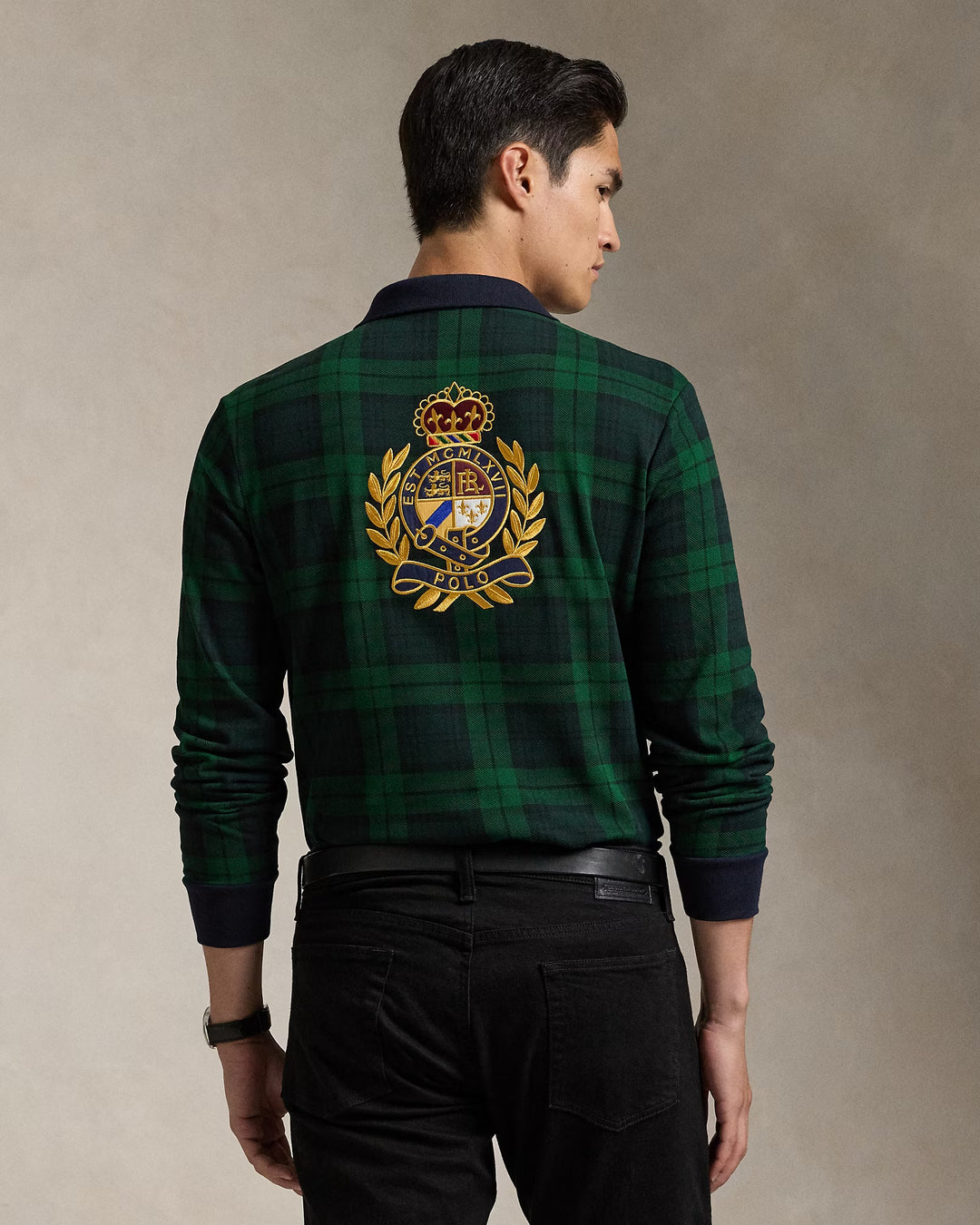 Ralph Lauren Classic Fit Plaid Polo Crest Polo Shirt