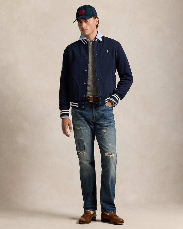 Ralph Lauren Polo Crest Fleece Baseball Jacket