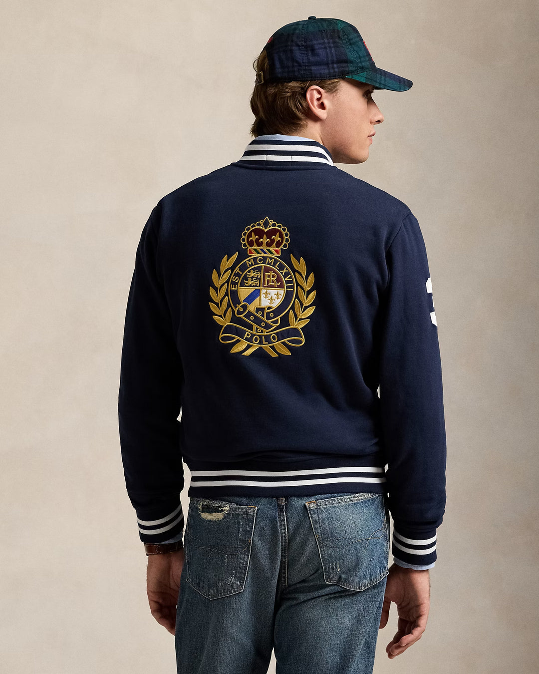 Ralph Lauren Polo Crest Fleece Baseball Jacket