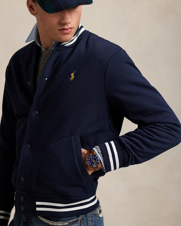 Ralph Lauren Polo Crest Fleece Baseball Jacket
