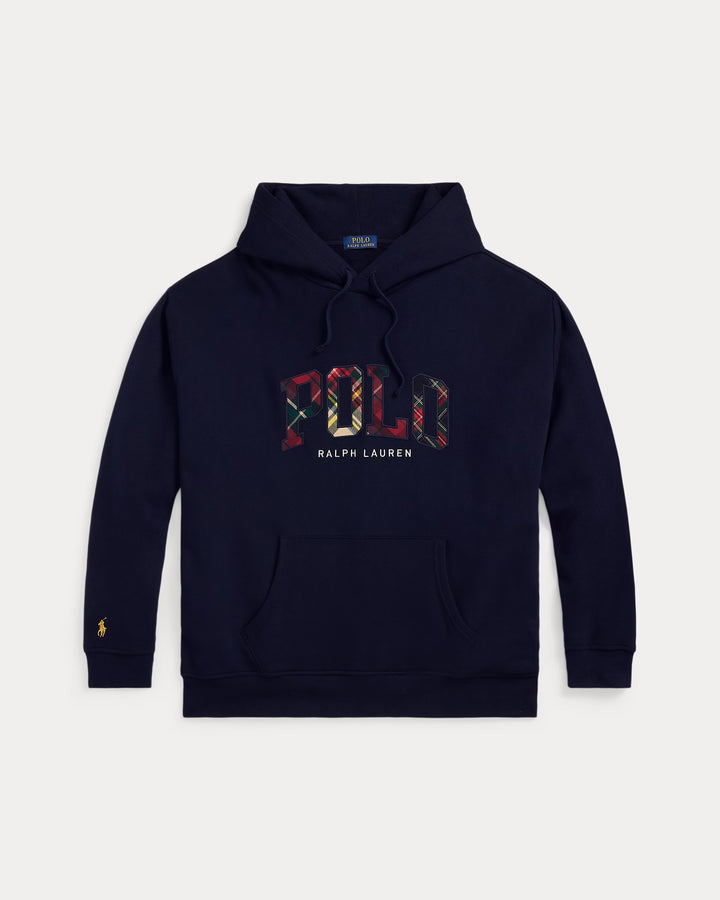 Ralph Lauren The Big Fit RL Fleece Plaid-Logo Hoodie