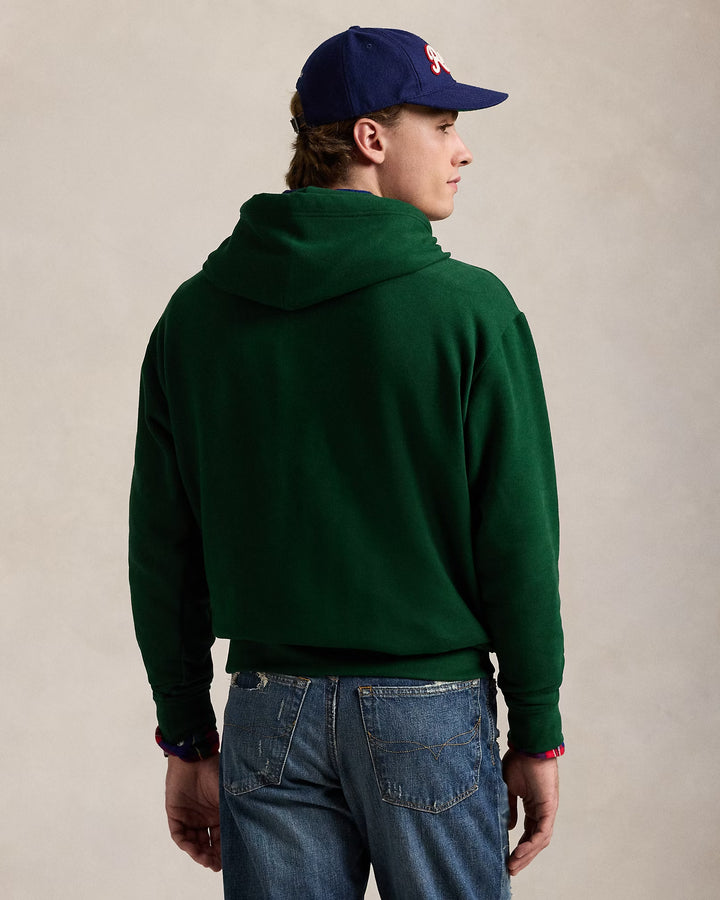 Ralph Lauren The Big Fit RL Fleece Plaid-Logo Hoodie