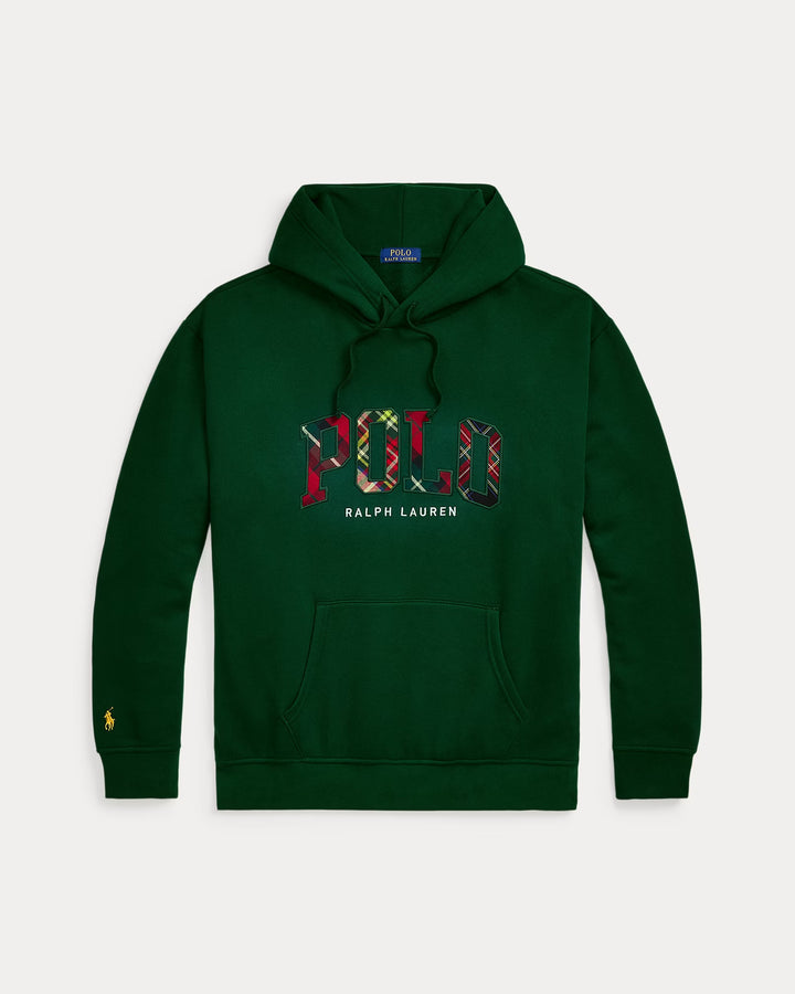 Ralph Lauren The Big Fit RL Fleece Plaid-Logo Hoodie