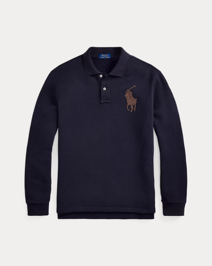 Ralph Lauren Classic Fit Leather-Pony Fleece Polo