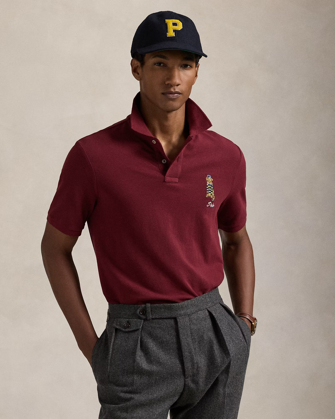 Ralph Lauren Classic Fit Dog-Embroidered Polo Shirt