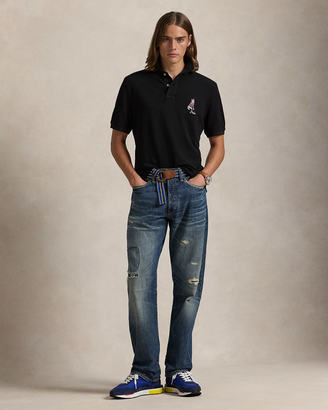 Ralph Lauren Classic Fit Dog-Embroidered Polo Shirt