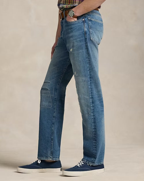 Ralph Lauren Heritage Straight Distressed Jean