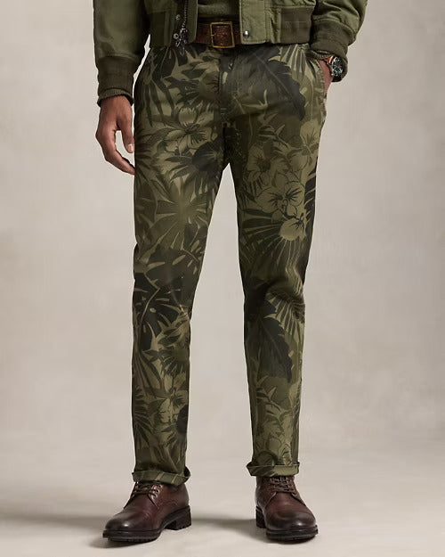 Ralph Lauren Stretch Straight Palm-Camo Chino Pant