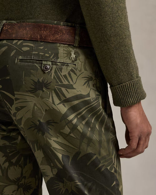 Ralph Lauren Stretch Straight Palm-Camo Chino Pant