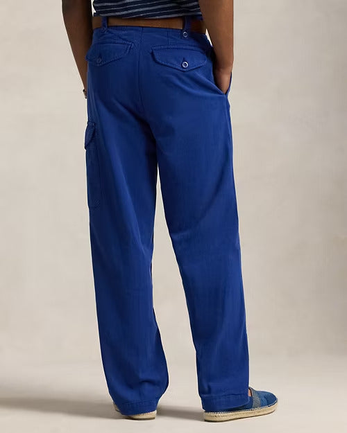 Ralph Lauren Relaxed Fit Pleated Twill Cargo Pant
