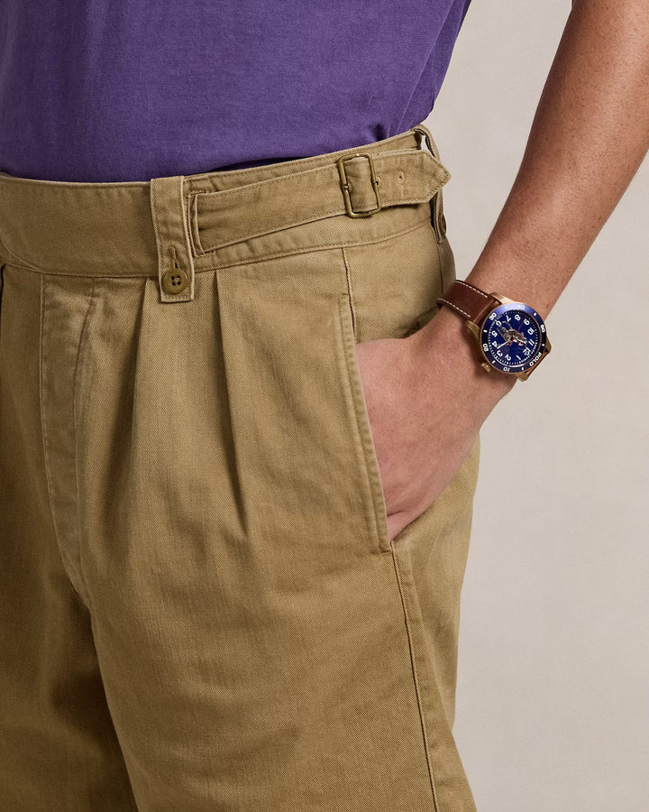Ralph Lauren 7-Inch Classic Fit Pleated Twill Short