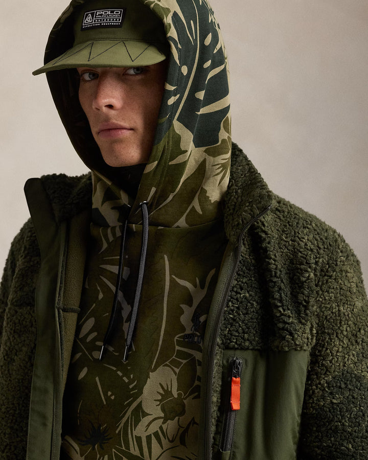 Ralph Lauren Palm-Camo Double-Knit Hoodie