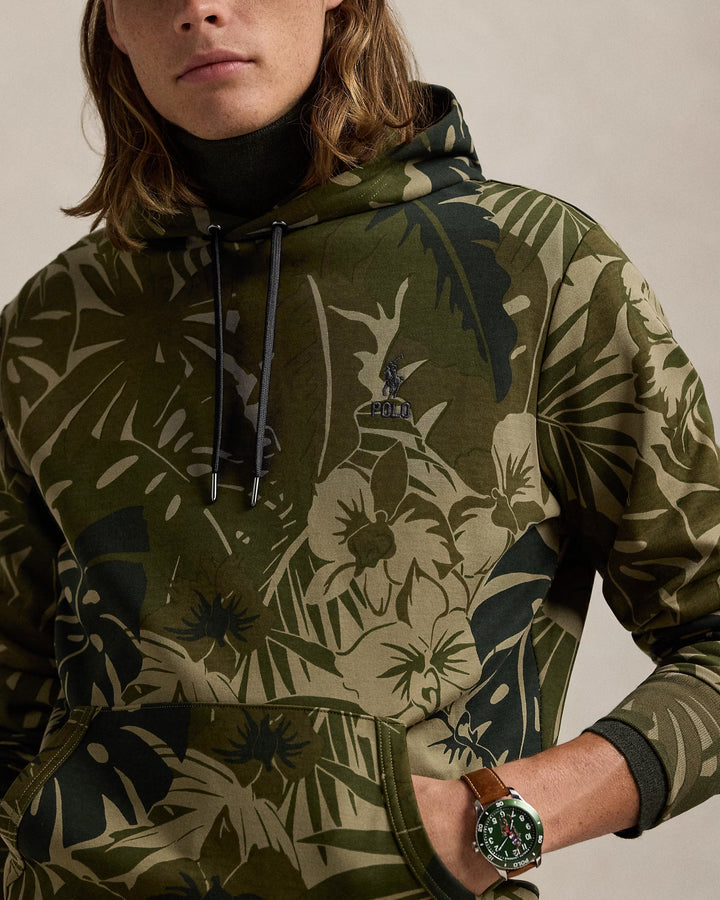 Ralph Lauren Palm-Camo Double-Knit Hoodie