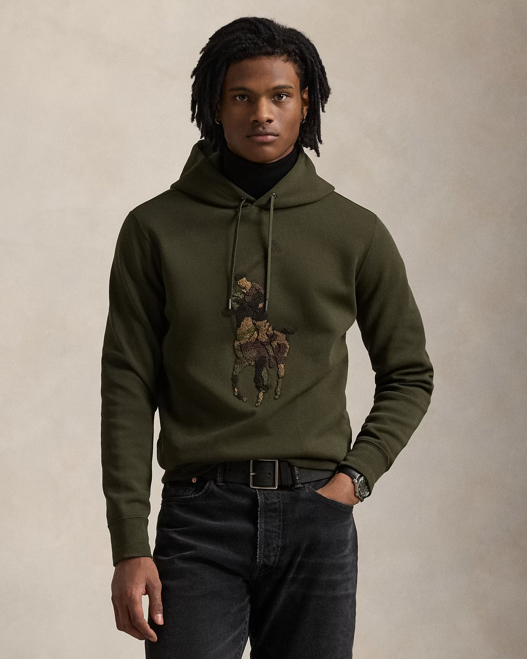 Ralph Lauren Big Pony Double-Knit Hoodie