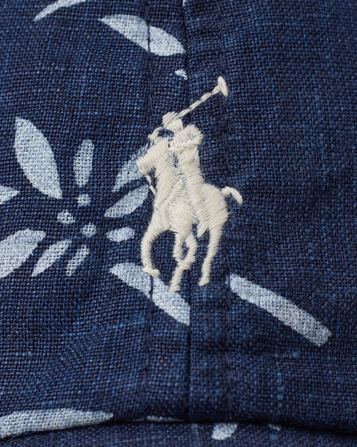 Ralph Lauren Tropical Indigo Linen Ball Cap