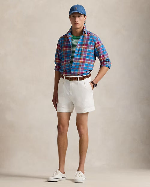 Ralph Lauren Classic Fit Plaid Oxford Shirt