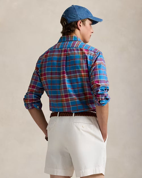 Ralph Lauren Classic Fit Plaid Oxford Shirt