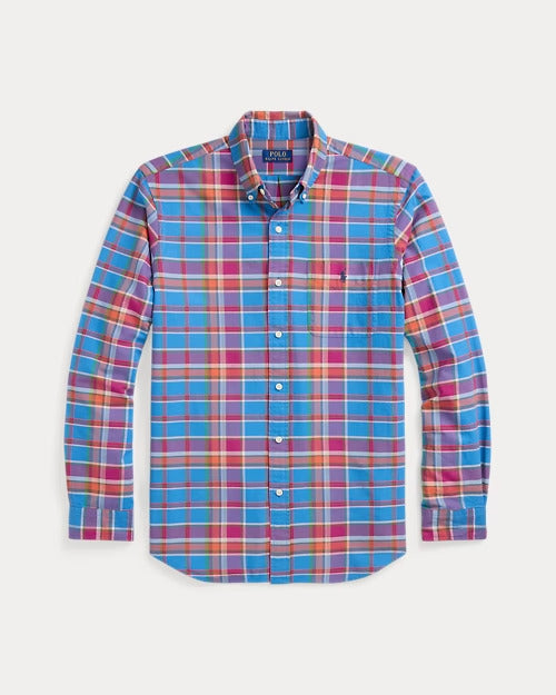 Ralph Lauren Classic Fit Plaid Oxford Shirt