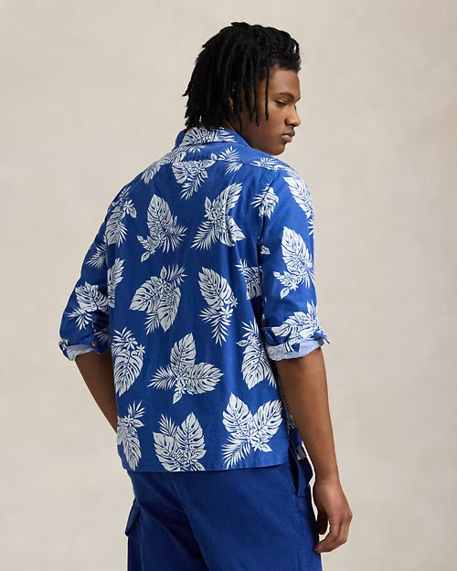 Ralph Lauren Classic Fit Monstera-Print Oxford Shirt