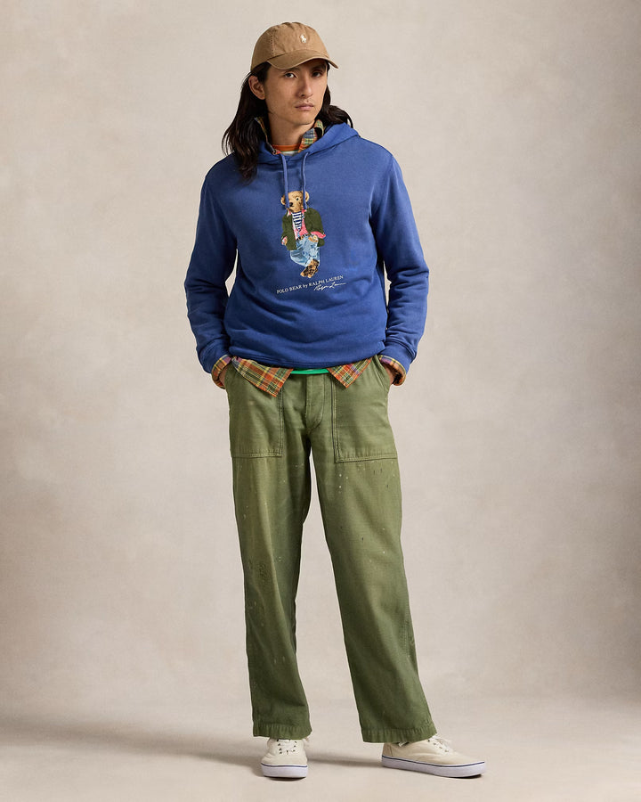 Ralph Lauren Polo Bear Garment-Dyed Fleece Hoodie