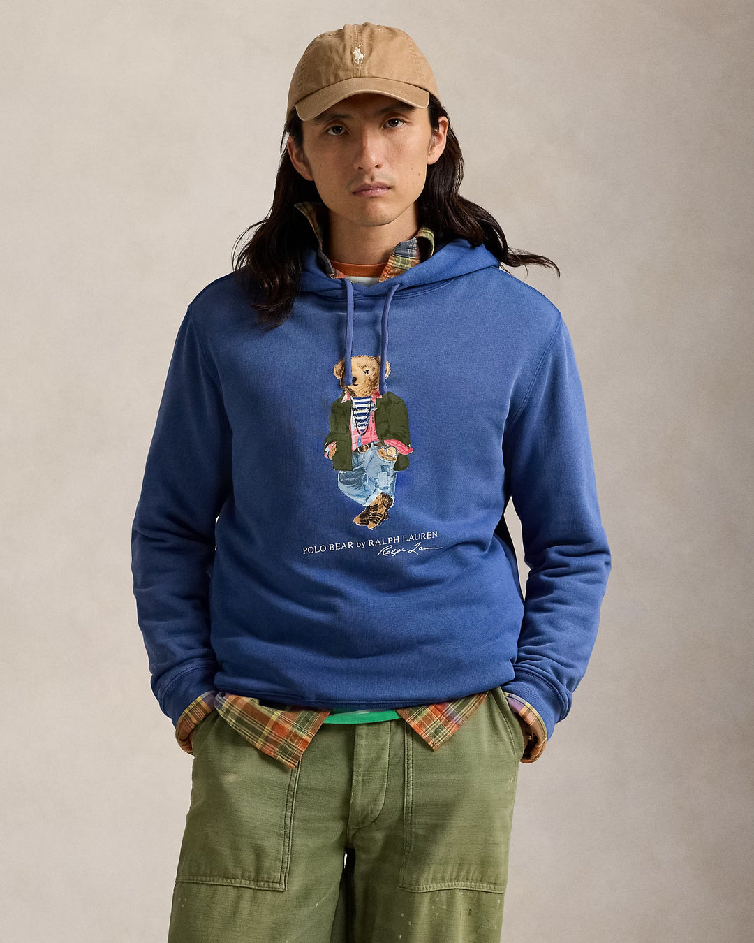 Ralph Lauren Polo Bear Garment-Dyed Fleece Hoodie