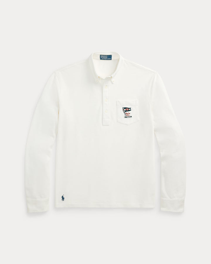 Ralph Lauren Nautical-Embroidered Mesh Polo Shirt