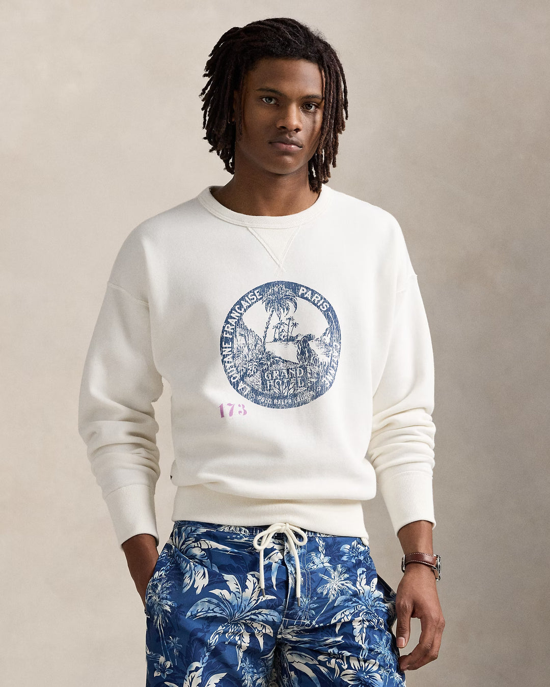 Ralph Lauren Vintage Fit Fleece Graphic Sweatshirt