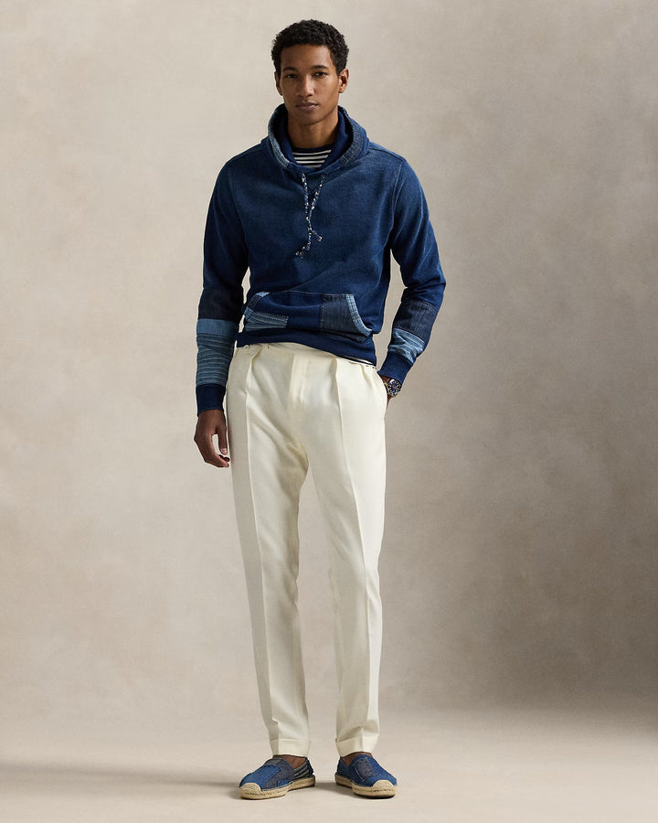 Ralph Lauren Indigo French Terry Patchwork Hoodie