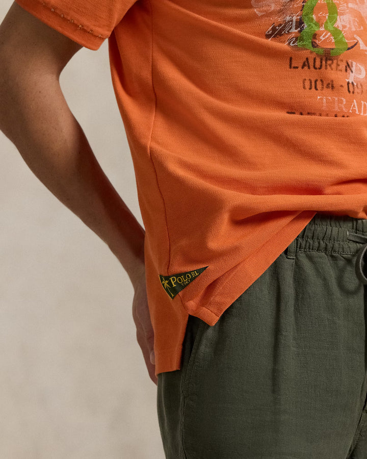 Ralph Lauren Classic Fit Mesh Graphic Polo Shirt