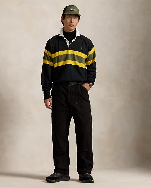 Ralph Lauren Classic Fit Striped Jersey Rugby Shirt