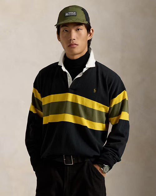 Ralph Lauren Classic Fit Striped Jersey Rugby Shirt