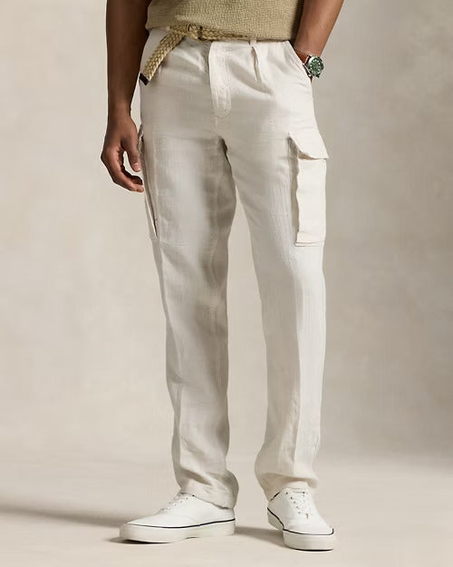 Ralph Lauren Lateef Slim Tapered Fit Linen Cargo Pant