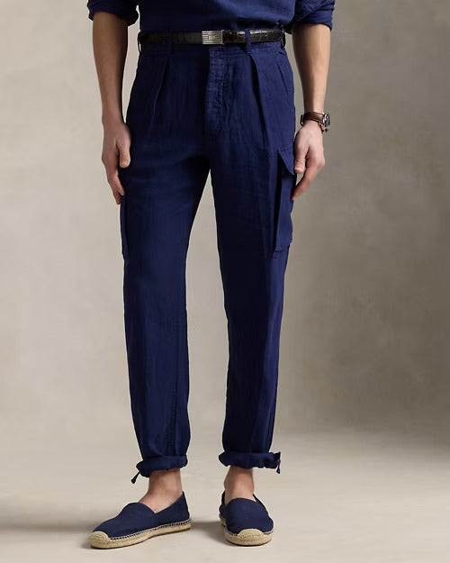 Ralph Lauren Lateef Slim Tapered Fit Linen Cargo Pant
