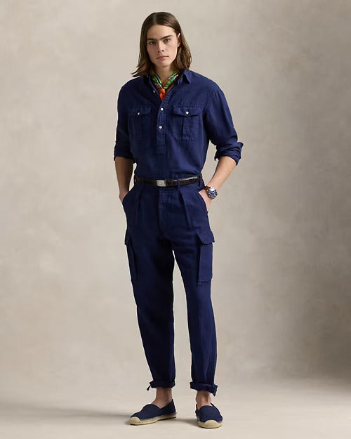 Ralph Lauren Lateef Slim Tapered Fit Linen Cargo Pant