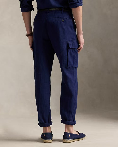 Ralph Lauren Lateef Slim Tapered Fit Linen Cargo Pant