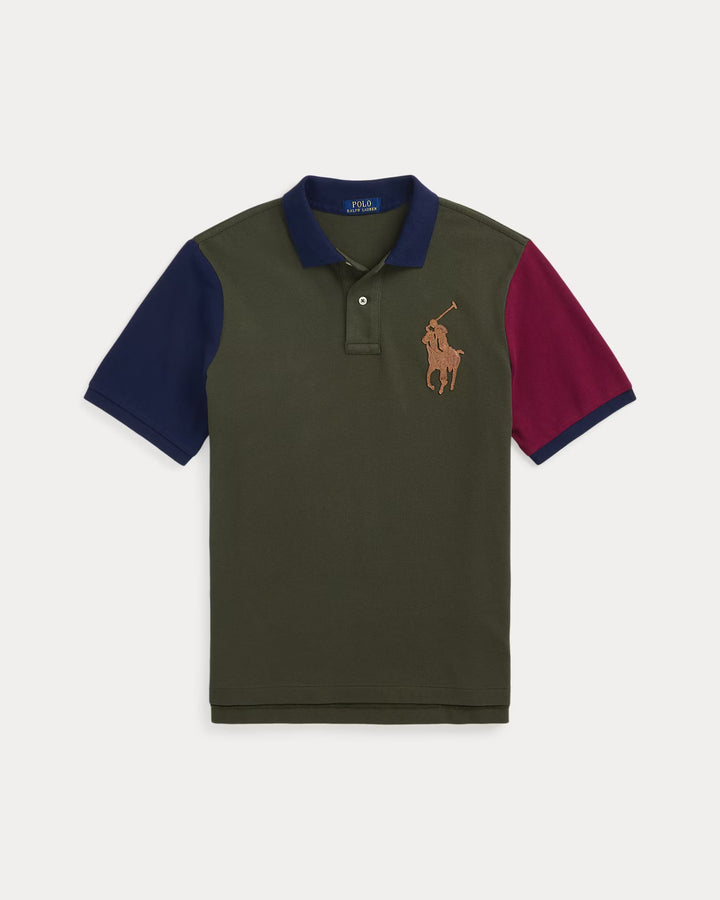 Ralph Lauren Classic Fit Leather-Pony Mesh Polo Shirt