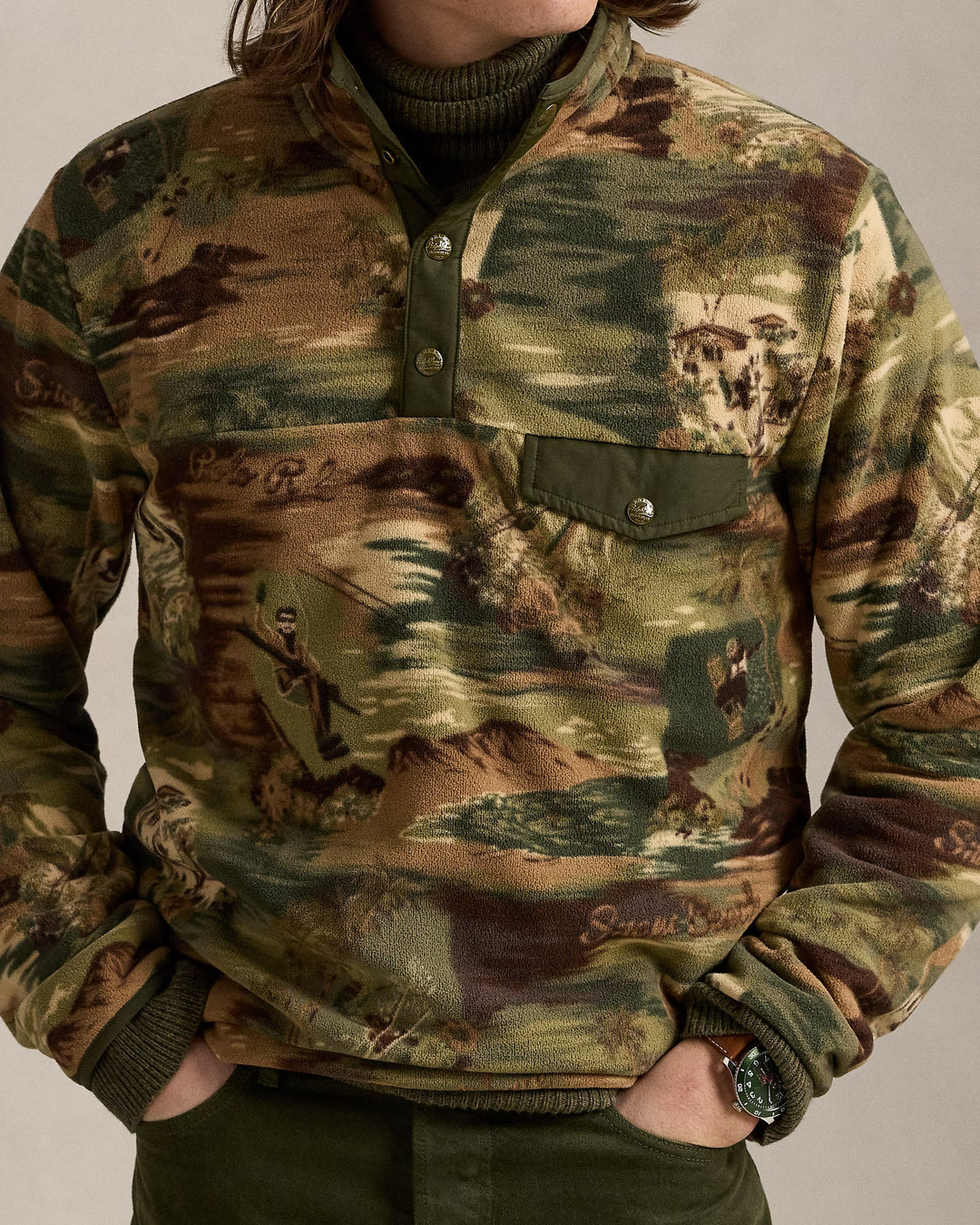 Ralph Lauren Sea-to-Ski Camo Pullover