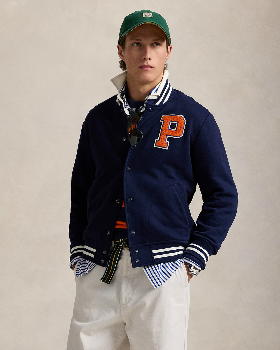 Ralph Lauren The RL Fleece Baseball Jacket