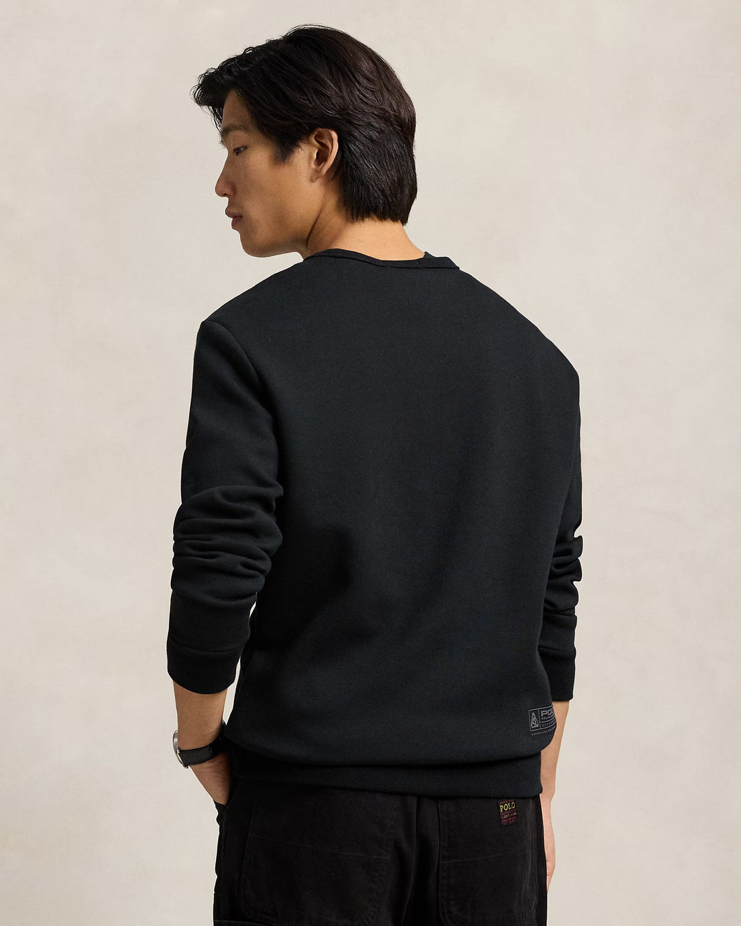 Ralph Lauren Logo Double-Knit Sweatshirt