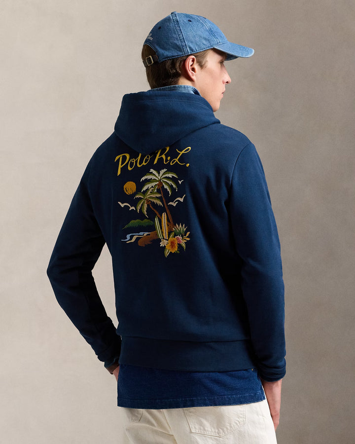 Ralph Lauren Embroidered Loopback Fleece Hoodie
