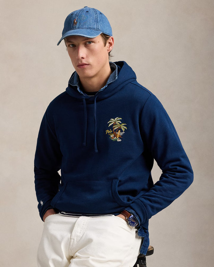Ralph Lauren Embroidered Loopback Fleece Hoodie