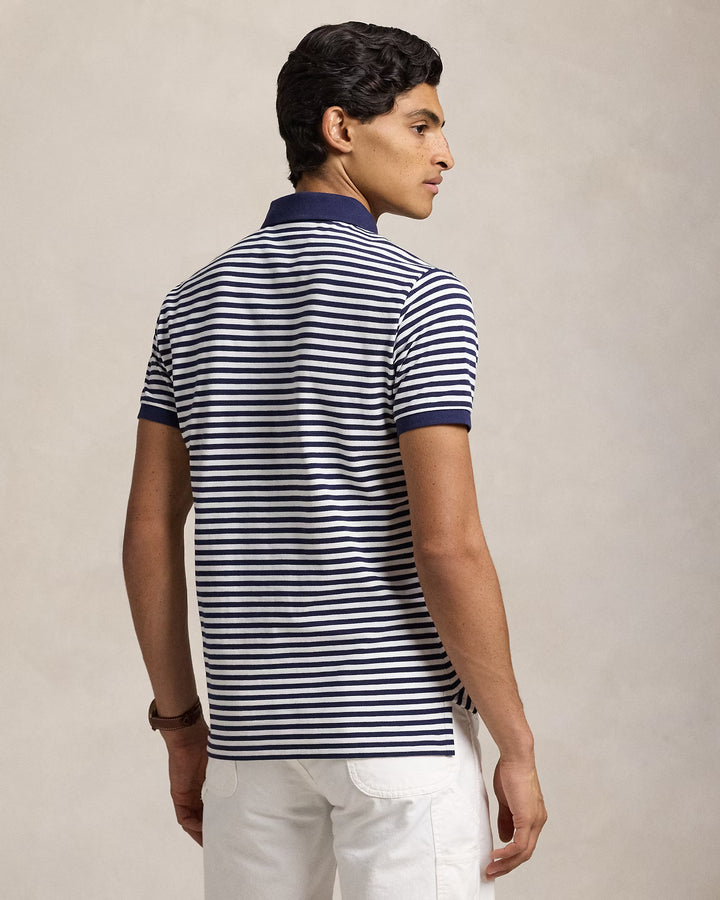 Ralph Lauren Classic Fit Striped Mesh Polo Shirt