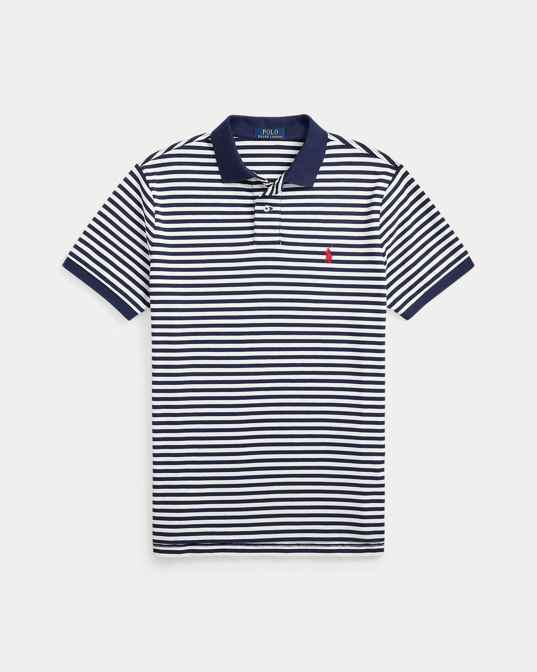 Ralph Lauren Classic Fit Striped Mesh Polo Shirt